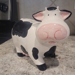 Ceramic Cow Figurine